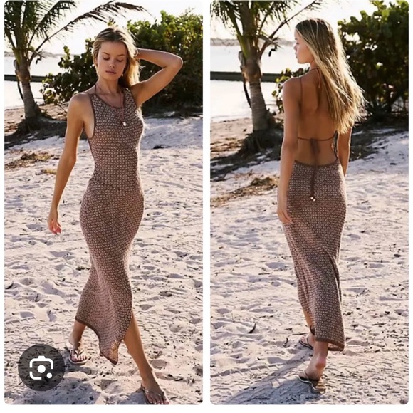 Free People Beach Mindy dress in cream - Picture 1 of 6